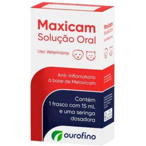 Anti-Inflamatório Ourofino Maxicam Solução Oral 15 mL