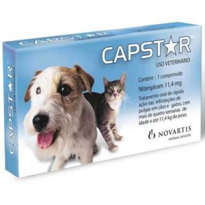 Capstar Antipulgas 11 mg para Cães e Gatos até 11,4 kg