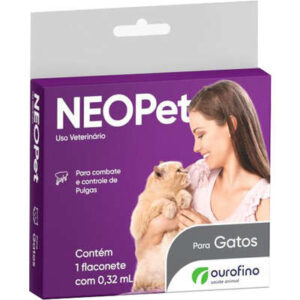 Antipulgas e Carrapatos Ourofino NEOPet para Gatos de até 8 Kg