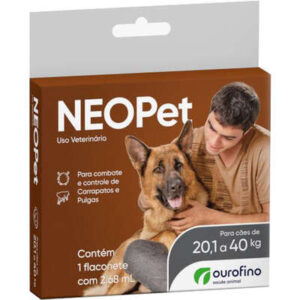 Antipulgas e Carrapatos Ourofino NEOPet para Cães de 20,1 a 40 Kg