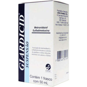 Giardicid Suspensão Antibiótico 50 mL