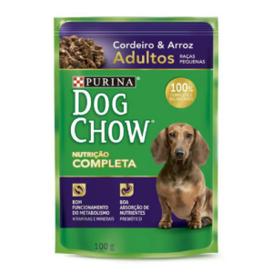 Purina Dog Chow Wet para Cães Adultos Cordeiro & Arroz Raças Pequenas