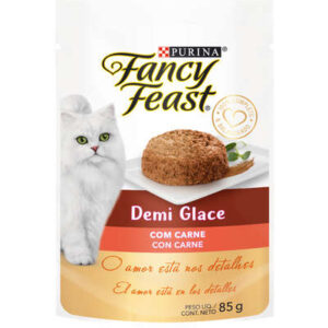 Purina Fancy Feast Sachê Demi Glace com Carne para Gatos Adultos
