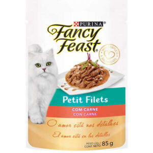 Purina Fancy Feast Sachê Petit Filets com Carne para Gatos Adultos