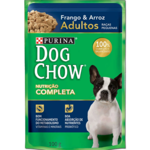 Purina Dog Chow Wet para Cães Adultos Frango & Arroz Raças Pequenas
