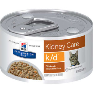 Hill’s Prescription Diet k/d Kidney Care Ensopado Gatos Adultos Sabor Frango e Vegetais