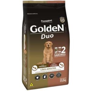 Premier Golden Duo Cães Adultos Frango & Seleção de Carnes – 15 Kg