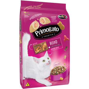 Primogato Premium Gatos Adultos Blend Carne Sabor Frango, Carne e Peixe