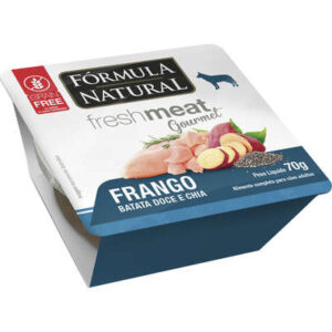 Fórmula Natural Fresh Meat Ração Úmida para Cães Adultos Sabor Frango, Batata Doce e Chia