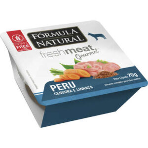 Fórmula Natural Fresh Meat Ração Úmida para Cães Adultos Sabor Peru, Cenoura e Linhaça