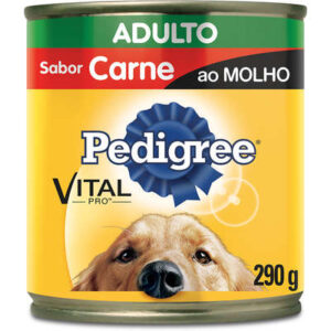 Pedigree Ração Úmida Lata para Cães Adultos Sabor Carne ao Molho