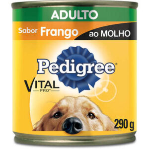 Pedigree Ração Úmida Lata para Cães Adultos Sabor Frango ao Molho
