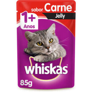 Whiskas Sachê para Gatos Adultos Sabor Jelly Carne