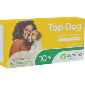 Vermífugo Ourofino Top Dog para Cães com até 10 Kg