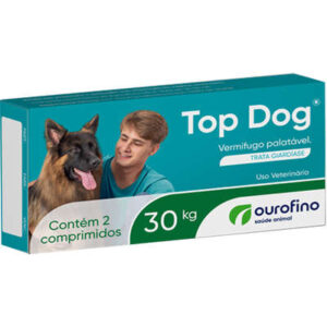 Vermífugo Ourofino Top Dog para Cães com até 30 Kg