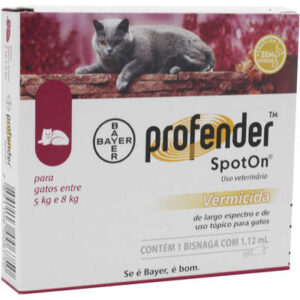 Vermífugo Bayer Profender para Gatos de 5 a 8 Kg