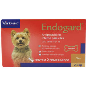 Vermífugo Endogard para Cães até 2,5 Kg