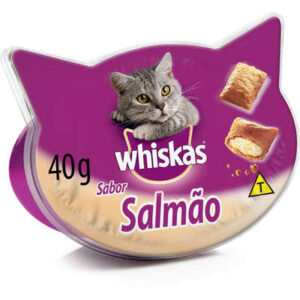 Whiskas Petisco Sabor Salmão para Gatos Adultos