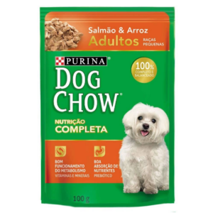 Purina Dog Chow Wet para Cães Adultos Salmão & Arroz Raças Pequenas