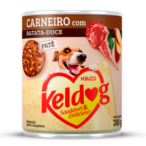 Alimento Úmido Lata Kelco Keldog Saudável & Delicioso Cordeiro com Batata-Doce para Cães 280 g