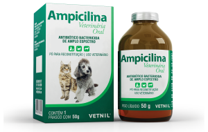 Antibiótico Vetnil Ampicilina Veterinária Oral