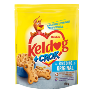 Biscoito Original Kelco Keldog +Crok para Cães 900 g