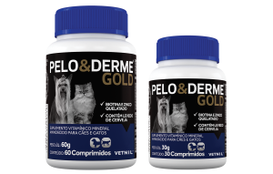 Suplemento Vetnil Pelo & Derme Gold 30 Comp