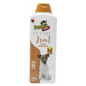 Shampoo Power Pets Clean 2 em 1 Coco