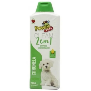 Shampoo Power Pets Clean 2 em 1 Citronela
