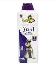 Shampoo Power Pets Clean 2 em 1 Uva