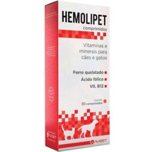Suplemento Vitamínico Avert Saúde Animal Hemolipet 30 Comprimidos