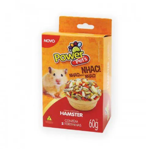 Alimento Completo para Hamster Power Pets com 2 Tortinhas 60 g