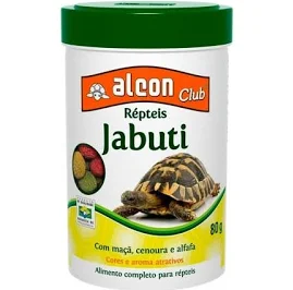 Alimento Completo para Répteis Alcon Club Jabuti Sabor Maçã, Cenoura & Alfafa