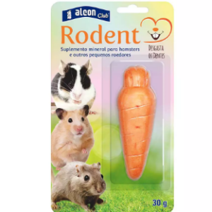 Suplemento Mineral para Roedores Alcon Club Rodent Modelo Cenoura