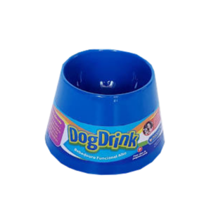 Bebedouro Funcional Alto para Cães de Pequeno Porte Pet Games Dog Drink Azul