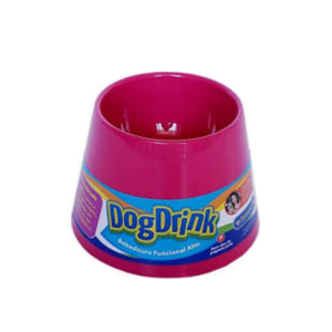 Bebedouro Funcional Alto para Cães de Pequeno Porte Pet Games Dog Drink Rosa